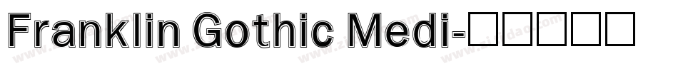 Franklin Gothic Medi字体转换